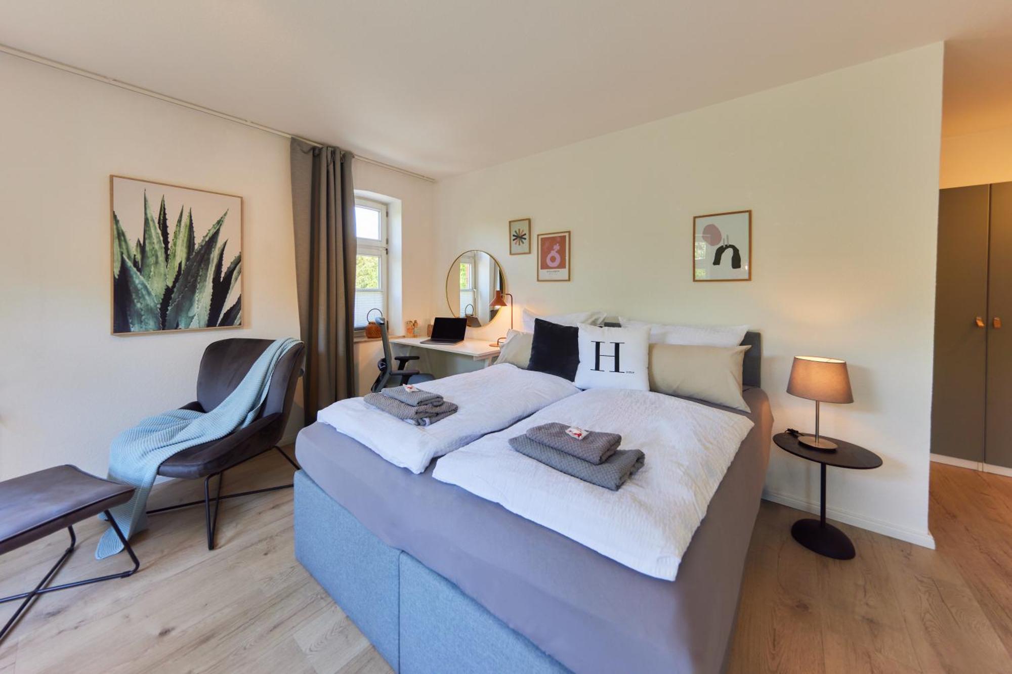 Kvartier2 In Top-Lage, 5 Min Zur Bali-Therme Und Gop, Hdz, Arbeitsplatz, Boxspringbett Bad Oeynhausen Buitenkant foto